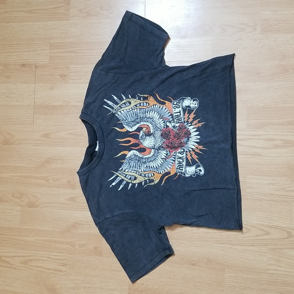 Rock n Roll Crop Tshirt